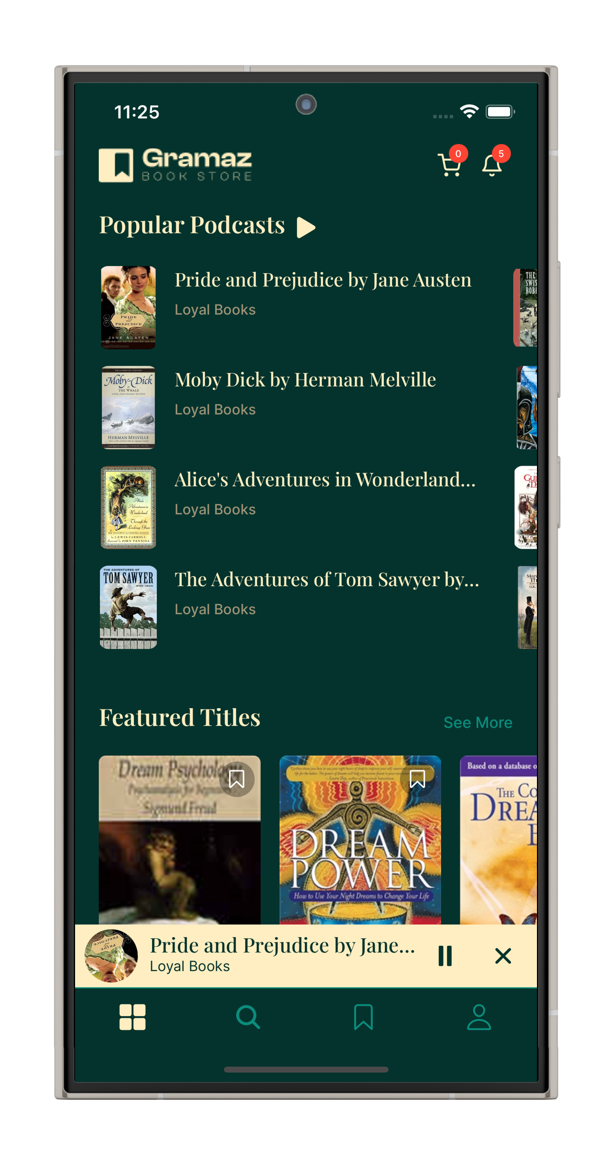 Ebooks & Audiobooks App